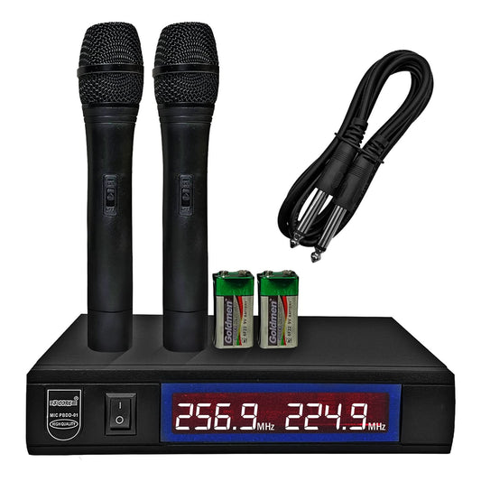 5Core VHF Dual Frequency Wireless Microphone with 100FT Range